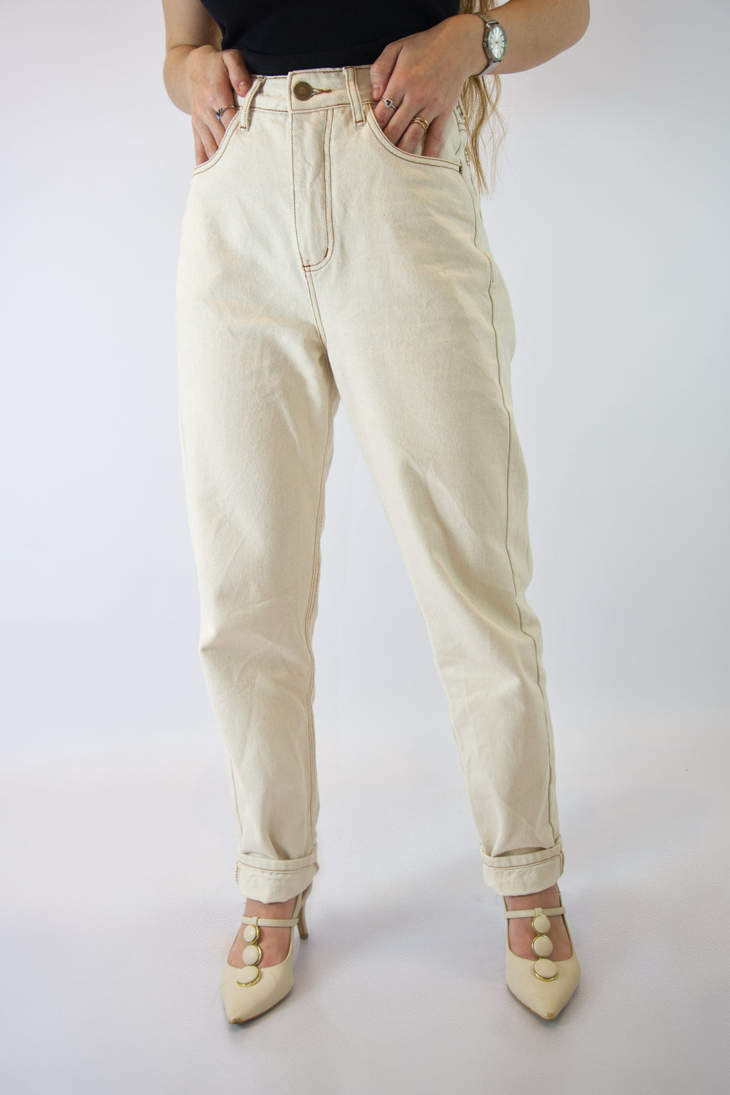 CALÇA RETA JEANS