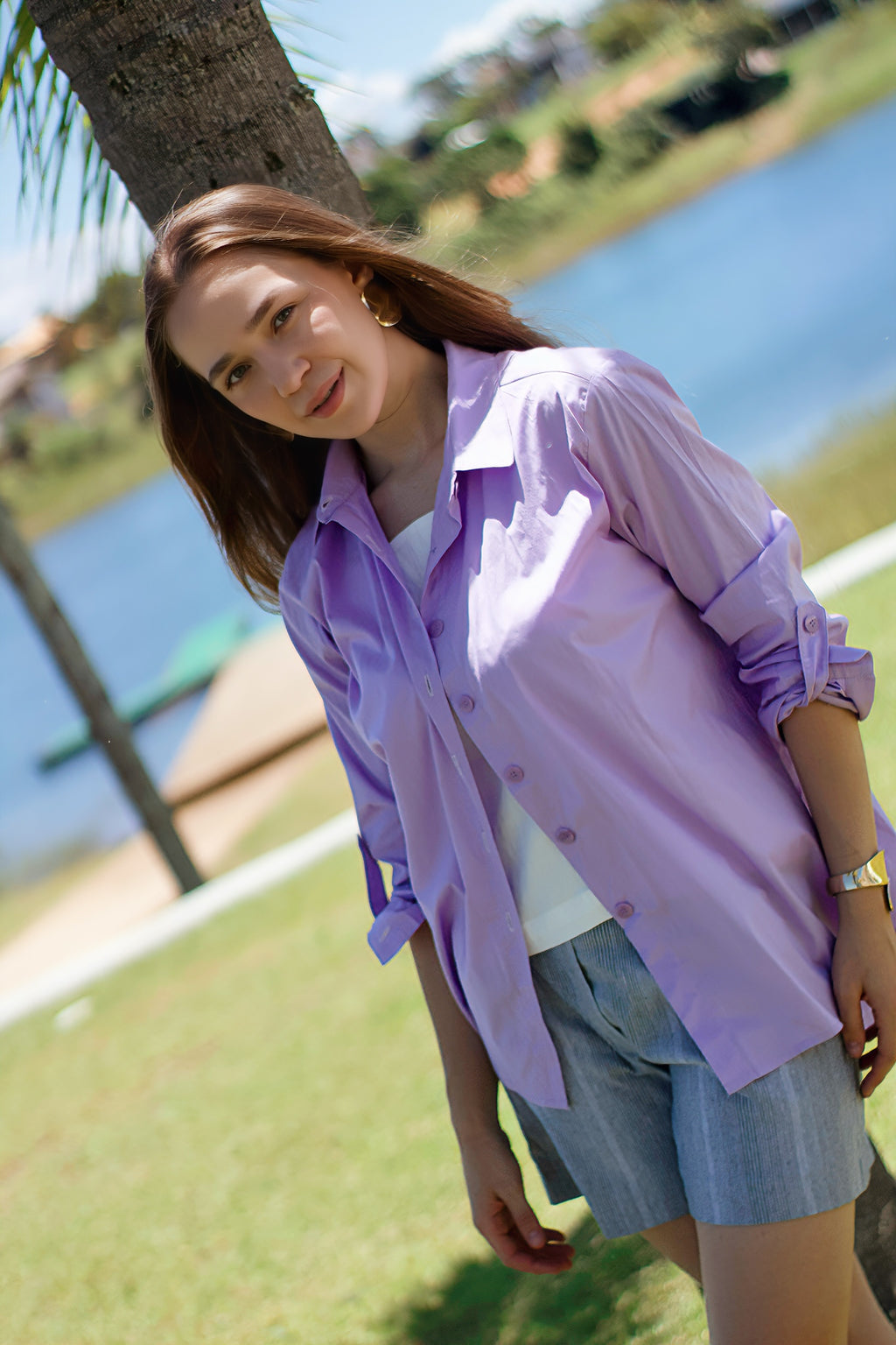 CAMISA LAVANDA
