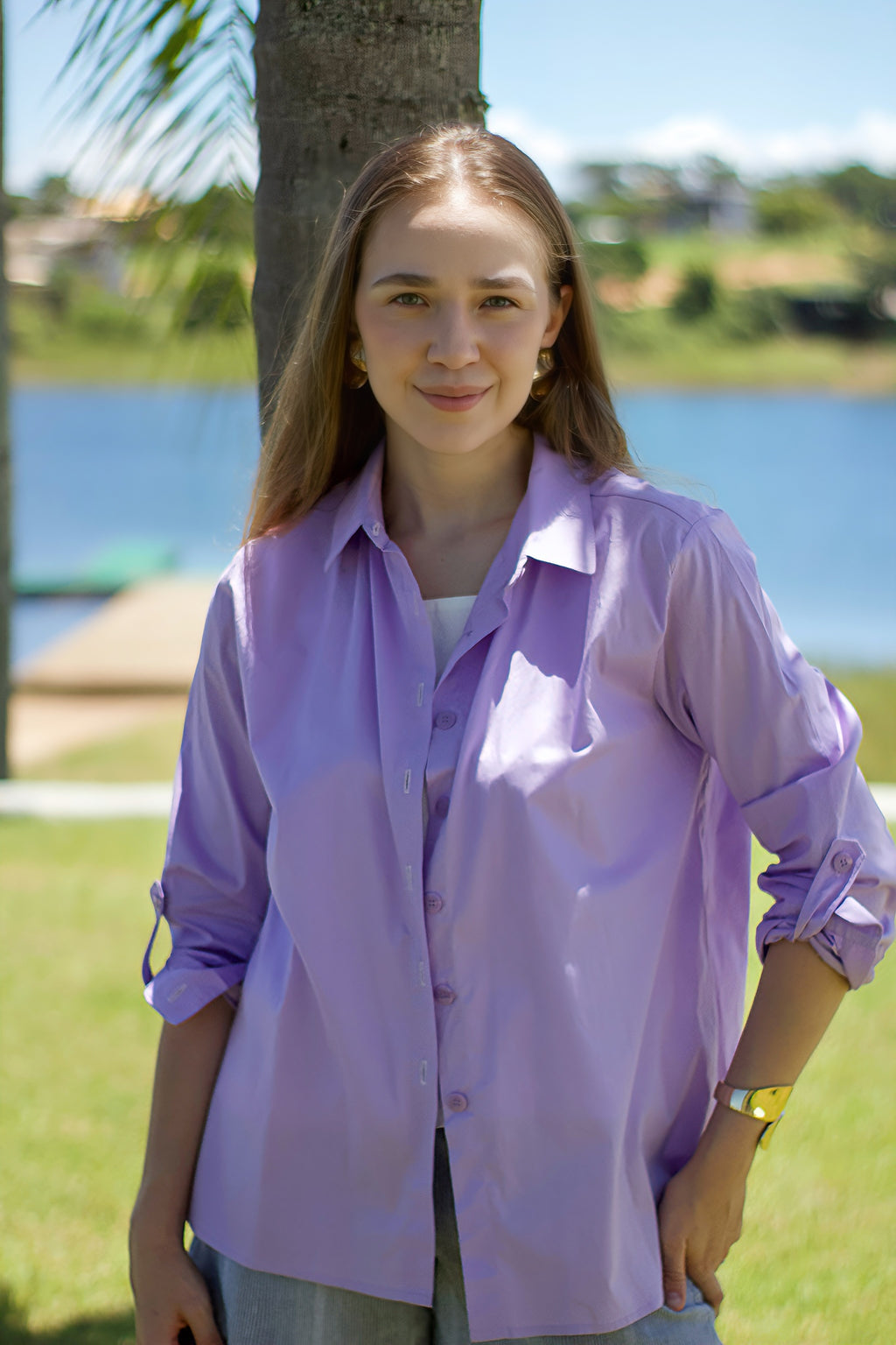 CAMISA LAVANDA