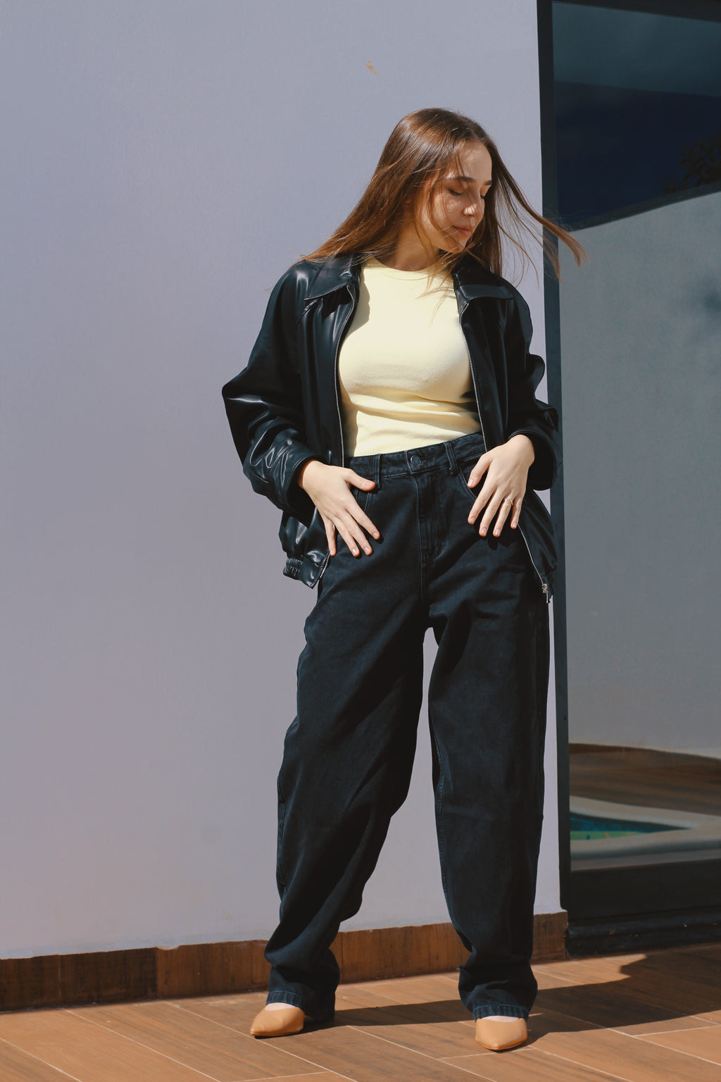JEANS AMEPE BAGGY PRETA