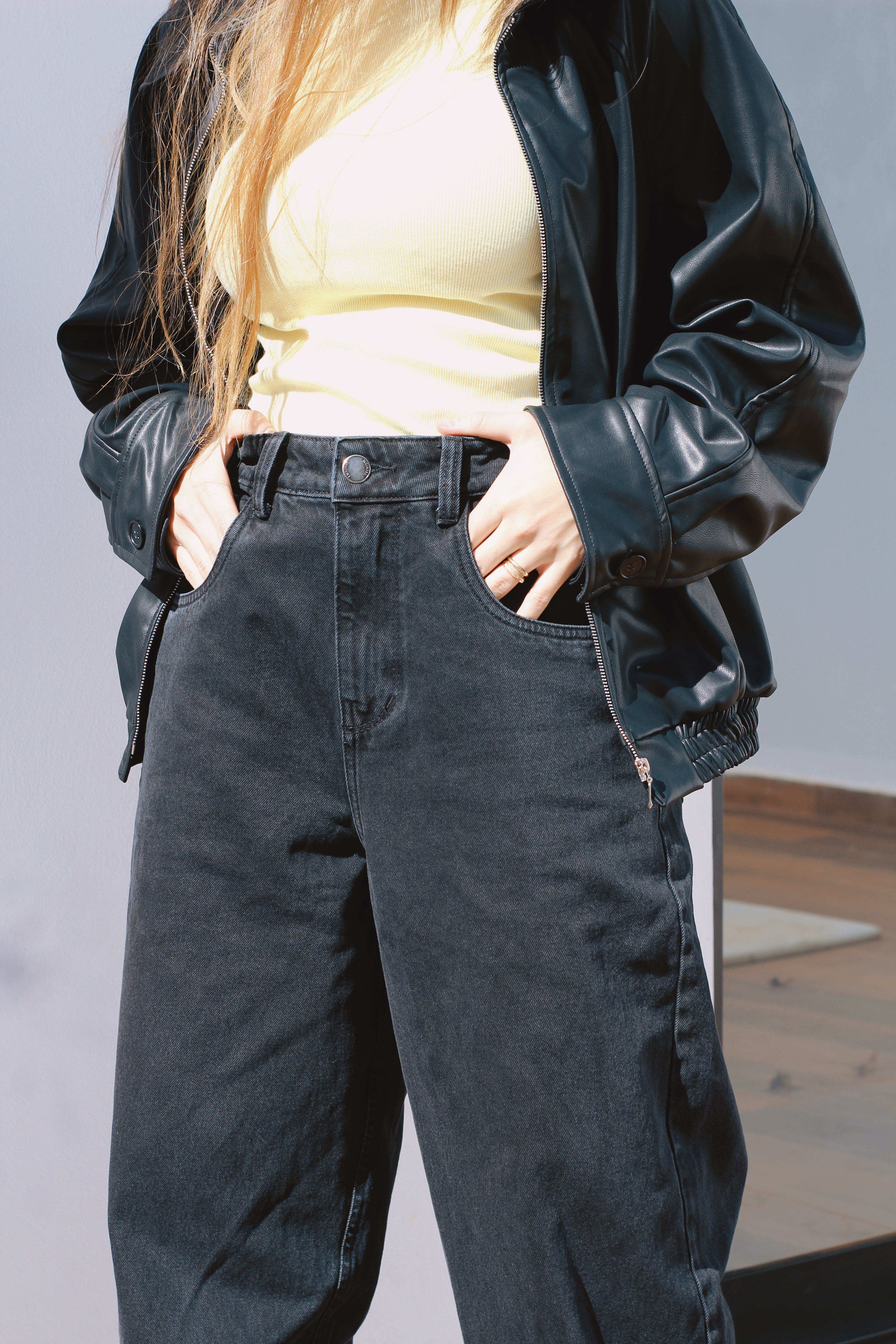 JEANS AMEPE BAGGY PRETA